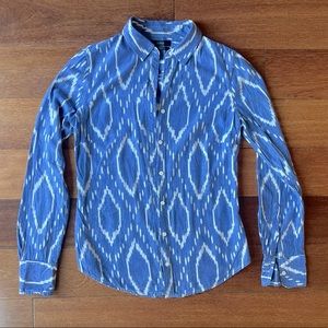 J. Crew Perfect Shirt Ikat